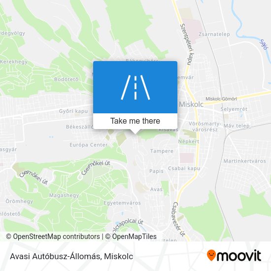 Avasi Autóbusz-Állomás map