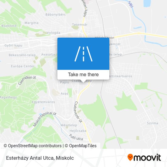 Esterházy Antal Utca map