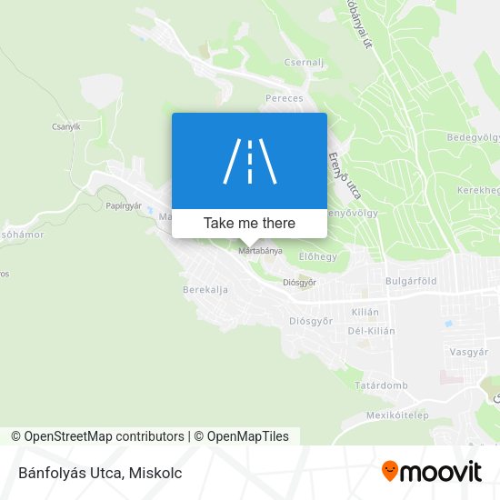 Bánfolyás Utca map