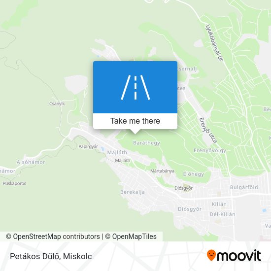 Petákos Dűlő map