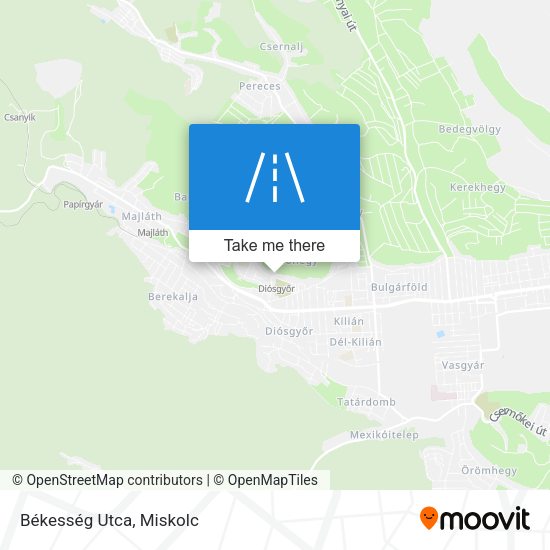 Békesség Utca map