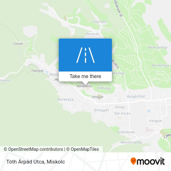 Tóth Árpád Utca map