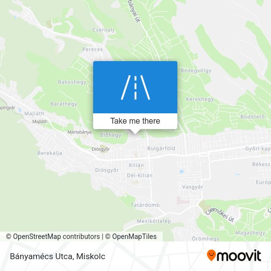 Bányamécs Utca map