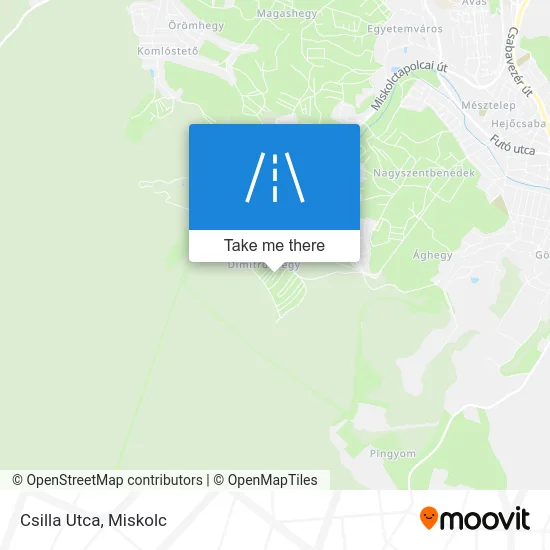 Csilla Utca map