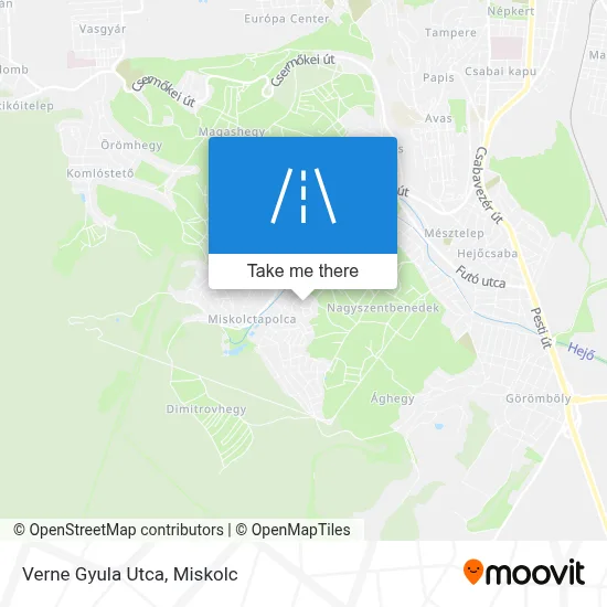 Verne Gyula Utca map