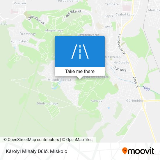 Károlyi Mihály Dűlő map