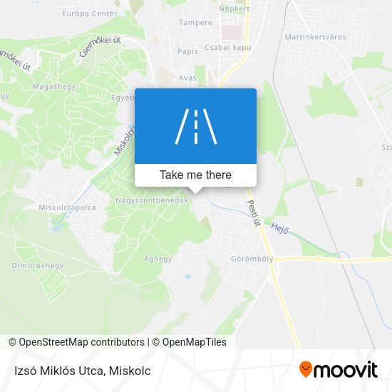 Izsó Miklós Utca map