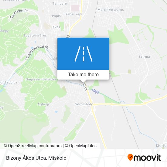 Bizony Ákos Utca map