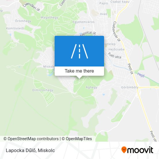 Lapocka Dűlő map