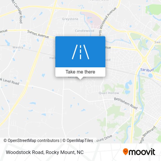 Woodstock Road map