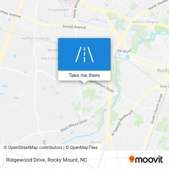 Ridgewood Drive map