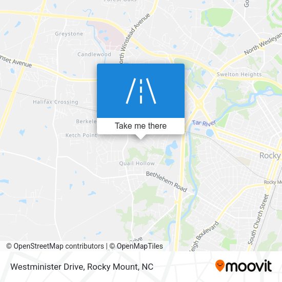 Mapa de Westminister Drive