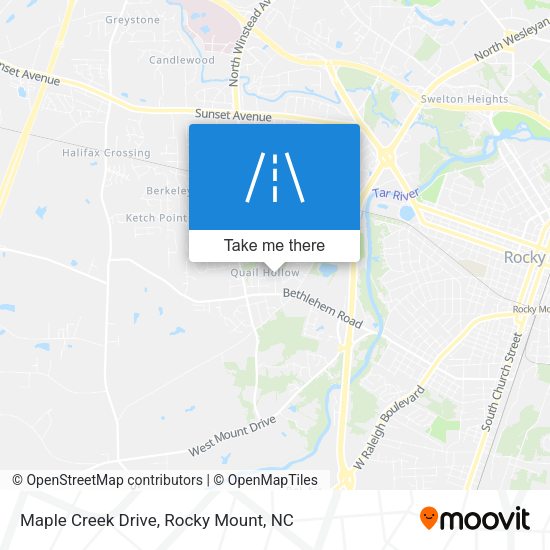 Maple Creek Drive map