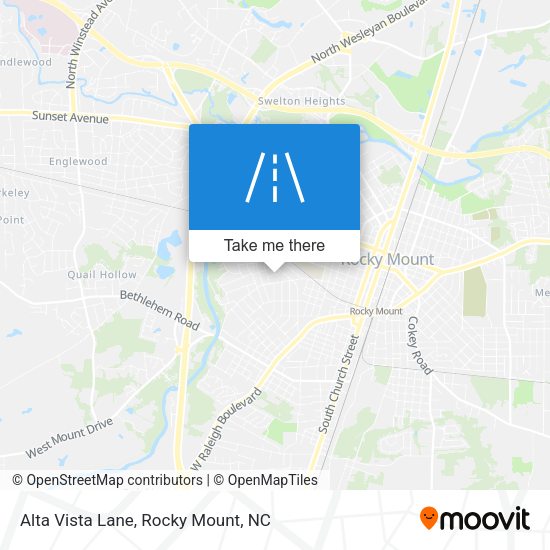 Alta Vista Lane map