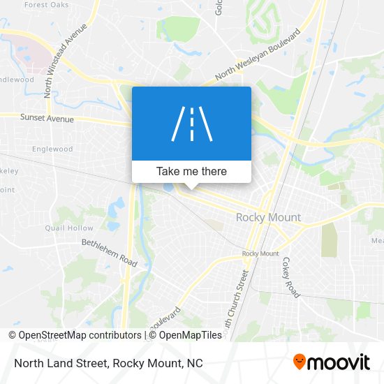 North Land Street map