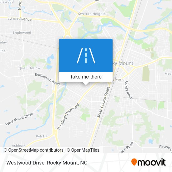 Westwood Drive map
