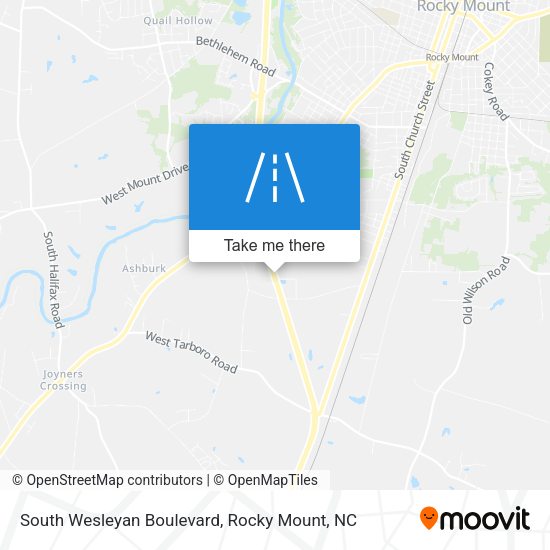 Mapa de South Wesleyan Boulevard