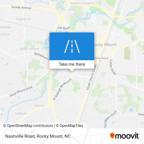 Mapa de Nashville Road