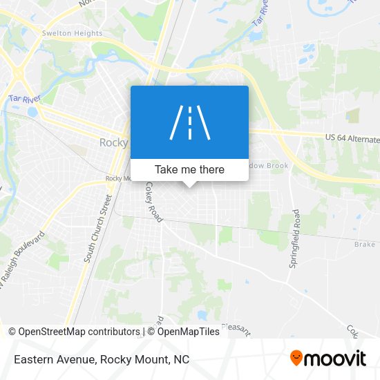 Eastern Avenue map