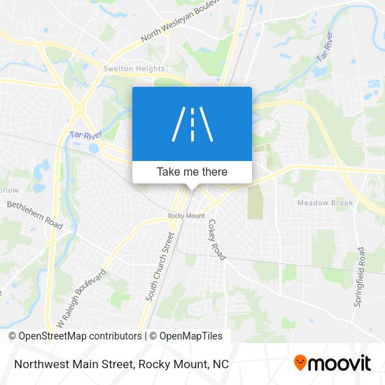 Northwest Main Street map