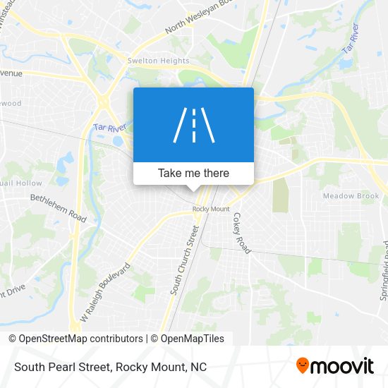 South Pearl Street map