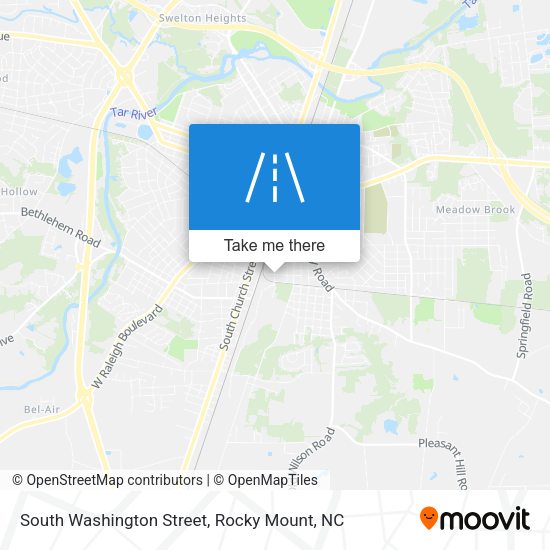 Mapa de South Washington Street