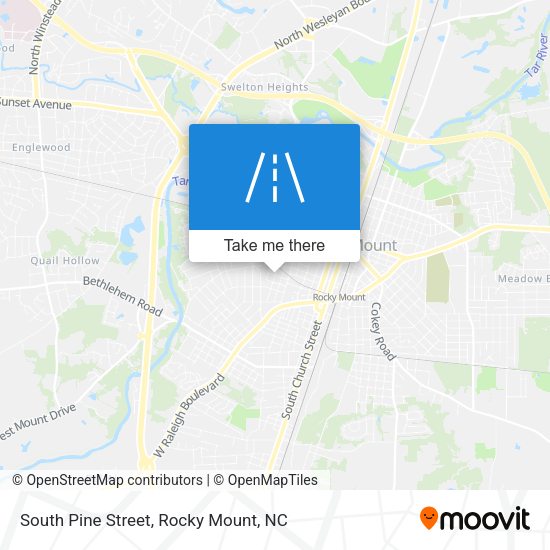 South Pine Street map