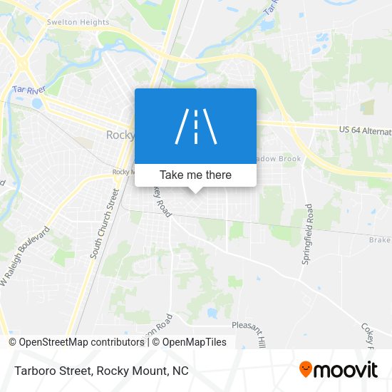 Tarboro Street map