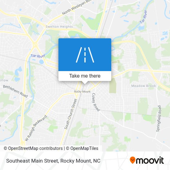 Southeast Main Street map