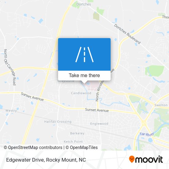 Edgewater Drive map