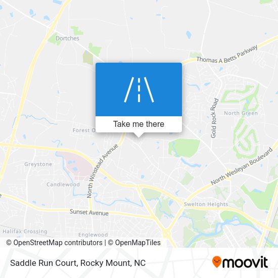 Saddle Run Court map