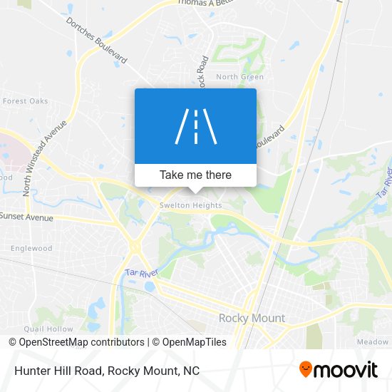 Hunter Hill Road map