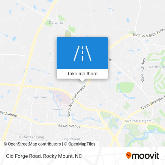 Old Forge Road map