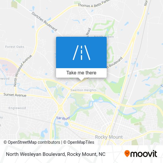 Mapa de North Wesleyan Boulevard