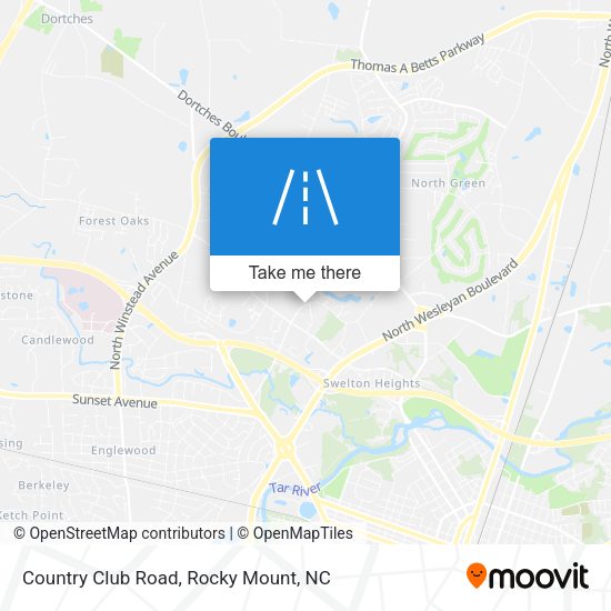 Country Club Road map