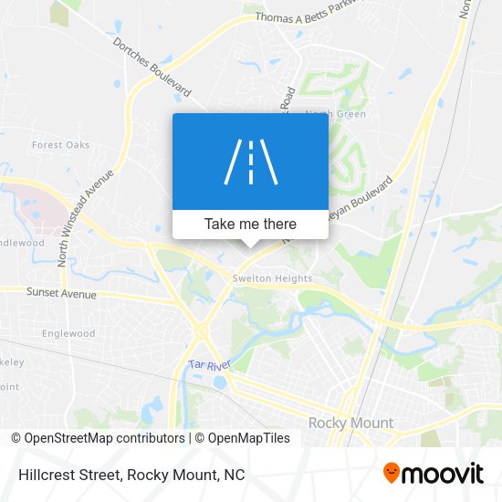 Mapa de Hillcrest Street