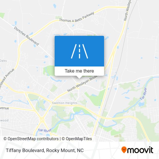 Mapa de Tiffany Boulevard