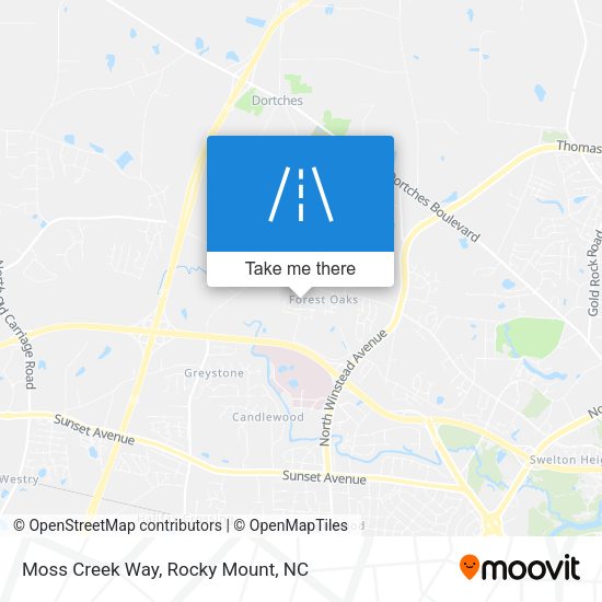 Moss Creek Way map
