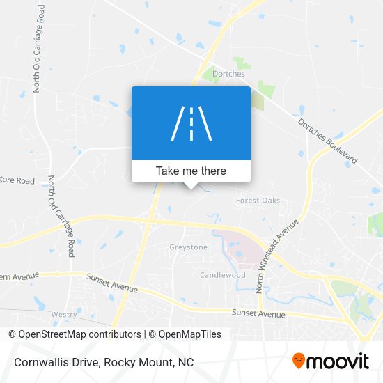 Mapa de Cornwallis Drive