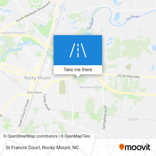 St Francis Court map
