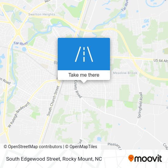 South Edgewood Street map