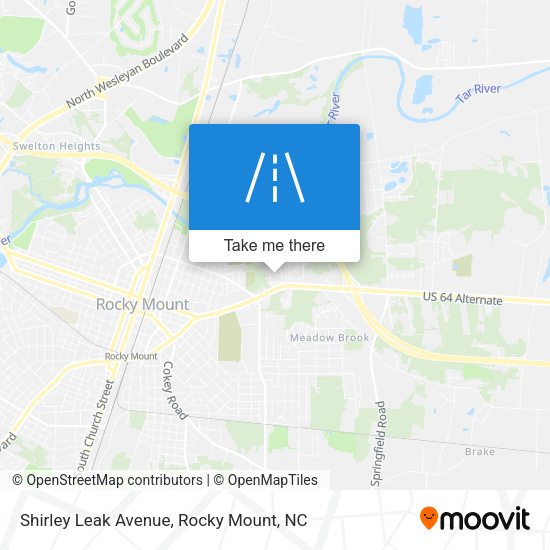 Shirley Leak Avenue map