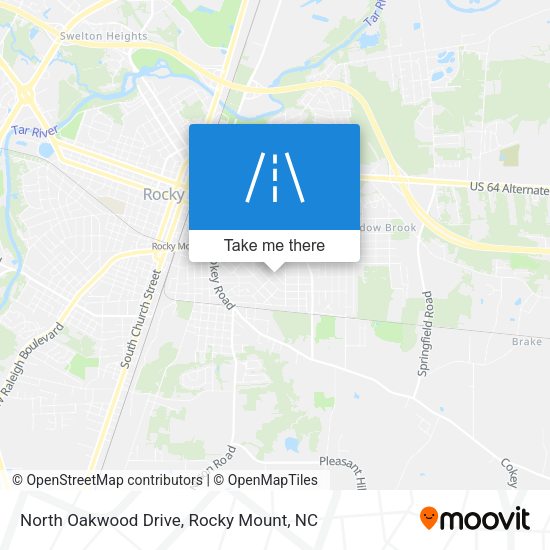 Mapa de North Oakwood Drive