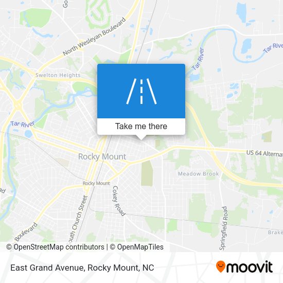 East Grand Avenue map