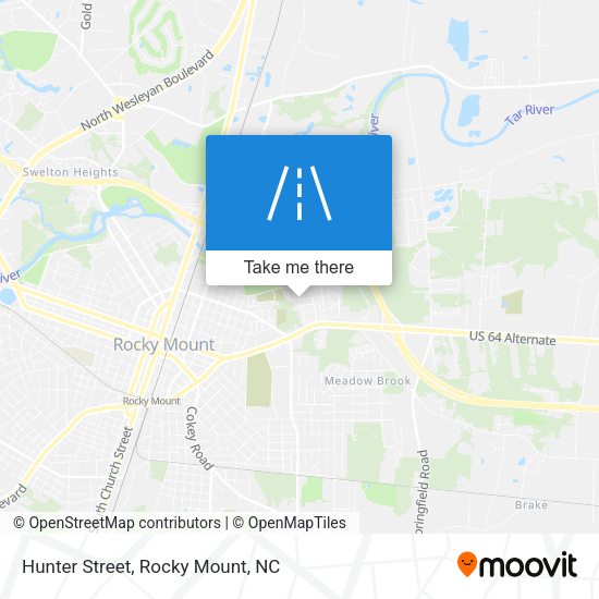 Mapa de Hunter Street