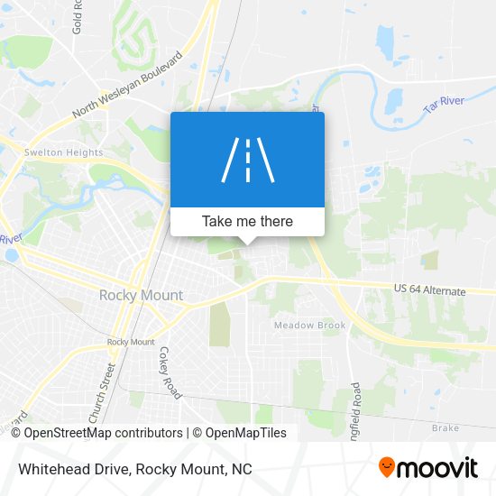 Whitehead Drive map