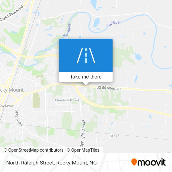 North Raleigh Street map