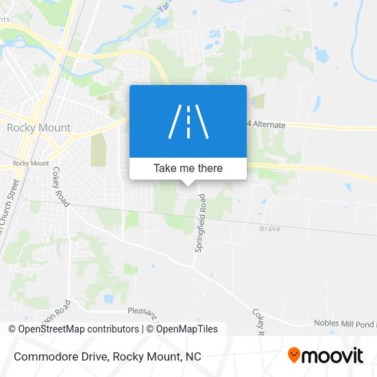 Commodore Drive map
