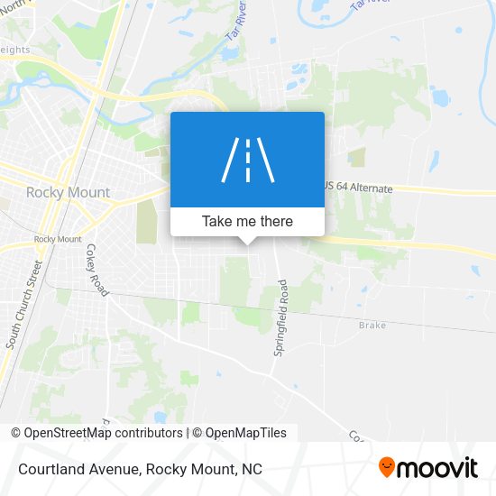 Courtland Avenue map