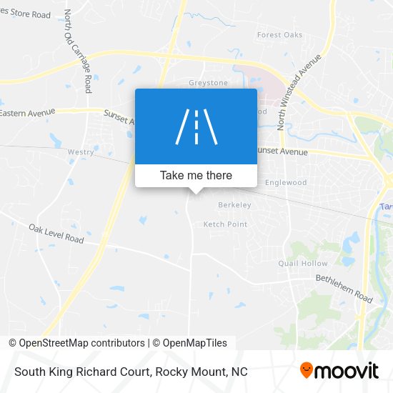 Mapa de South King Richard Court